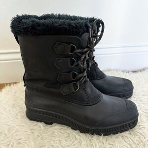 Sorel Women's Badger Waterproof Snow Boot - Black | Size 11